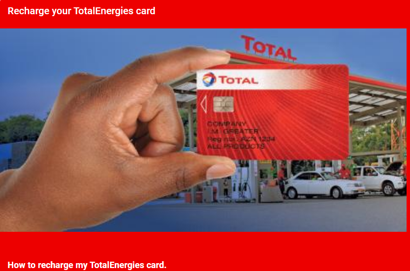 Total Energies Card Facility system: howto topup - Cover Image